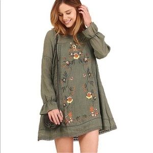Umgee Boutique Embroidered Dress
